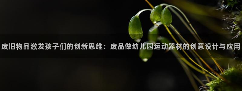 凯捷体育招商电话号码：废旧物品激发孩子们的创新思维：