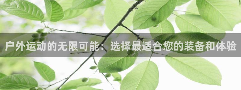 凯捷体育招商电话号码是多少号：户外运动的无限可能：选择最适合