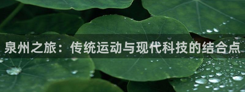 凯捷体育招商电话号码是多少：泉州之旅：传统运动与现代