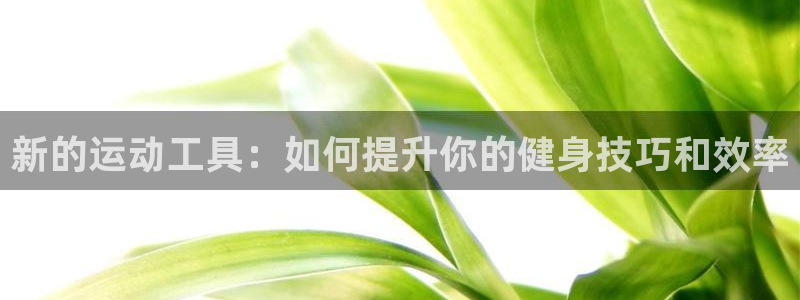 凯捷体育官网：新的运动工具：如何提升你的健身技巧和效